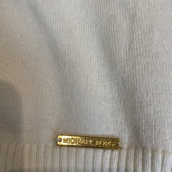 MICHAEL Michael Kors Fringe Cowl Neck Sweater Plus Size 3X Ivory Cozy Boho NWT - Picture 5 of 10